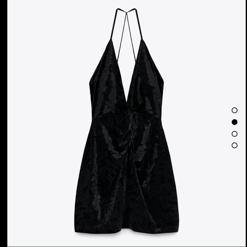🆕Zara Mini Velvet Dress